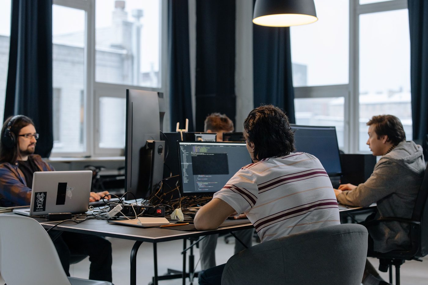 Our development and delivery team at work
