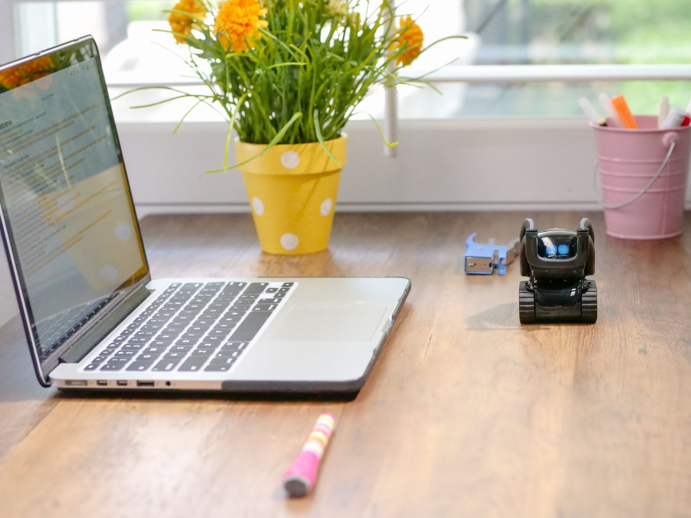 A tidy learning and work desk